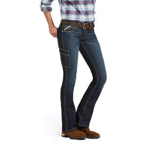ARIAT REBAR Western Jeans 28S Mid Rise Stretch Bootcut NWT